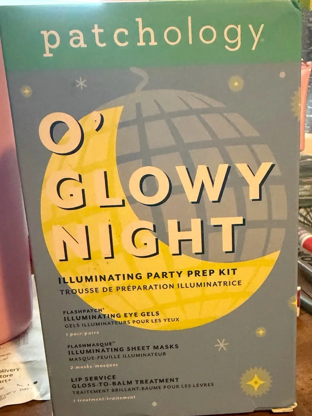 Patchology Glowy Night Illuminating Party Prep Kit - 3 piece set